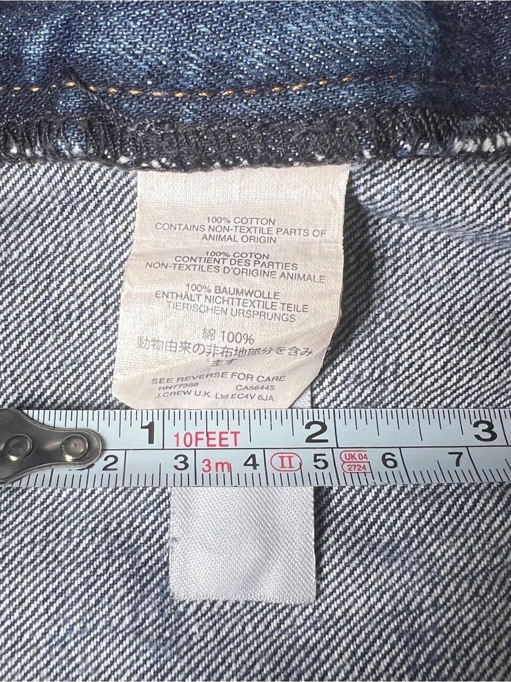 J.Crew 770 Straight Fit Men’s Jeans 33x32 Blue 100% Cotton